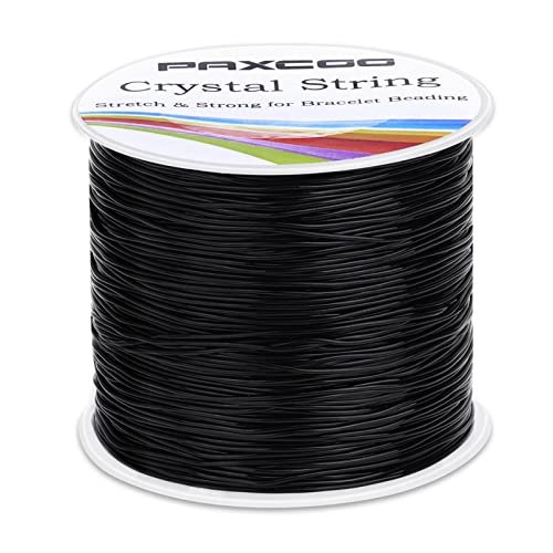 Paxcoo Stretchy String For Bracelets, 0.5Mm Black Elastic String Bracelet  Cord Jewelry Bead Thread For Bracelets, Necklaces, Beading And Jewelry Maki  - Imported Products from USA - iBhejo