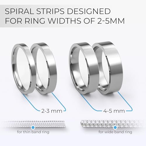 Fashion Frill Ring Sizer Adjuster For Loose Rings 2 Size 2mm, 5mm Rings For  Women Men Set of 4 Silicone Silver Plated Ring Price in India - Buy Fashion  Frill Ring Sizer