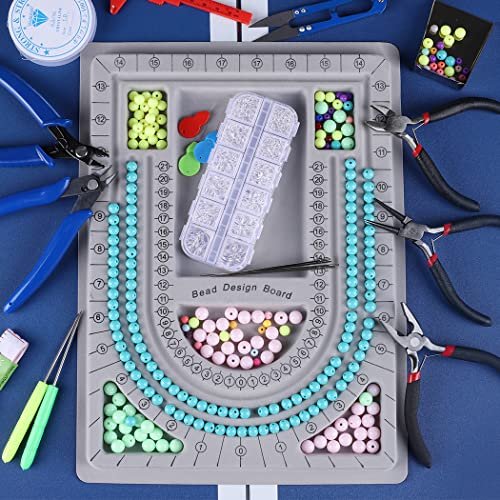 Bead Board for Jewelry Making Supplies Kit, Bead Tray Beading