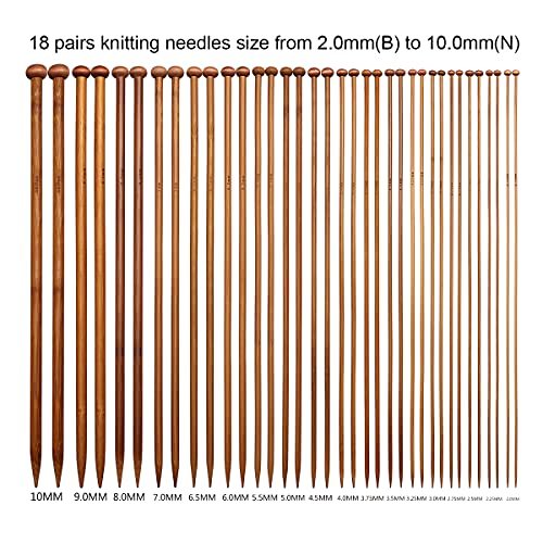 KOKNIT Circular Knitting Needles Set, Bamboo Knitting Needles Storage  Organizer for Beginners, Round Knitting Needles with
