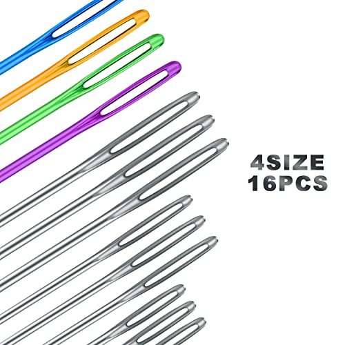 Large-Eye Blunt Needles, Stainless Steel Yarn Knitting Needles