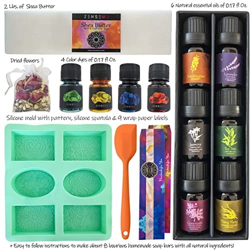 Soap Making Kit For Adults, Make Your Own Soap With Melt And Pour Diy  Natural Soap Supplies; 6 Essential Oils, Silicone Soap Mold, Spoon, Dried  Flowe - Imported Products from USA - iBhejo