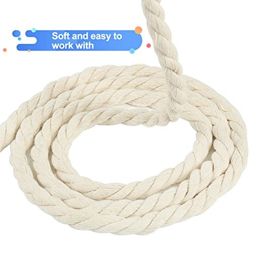 Tenn Well 8Mm Macrame Cord, 59 Feet 3Ply Twisted Craft Cotton Rope Thick Nautical  Rope For Crafts, Wall Hangings, Plant Hangers, Knotting, Rope Baske -  Imported Products from USA - iBhejo