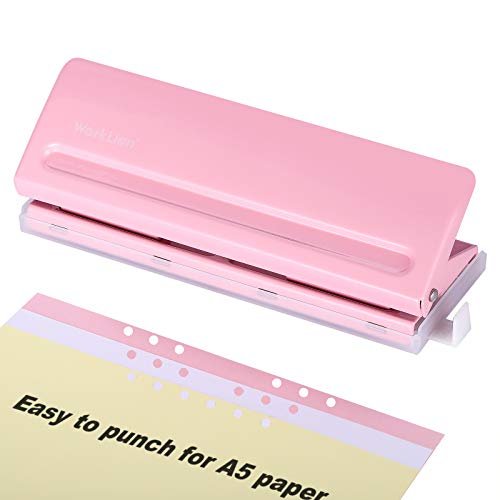 Worklion Adjustable 6 Hole Punch: Metal Six Hole Puncher For Planners And  6-Ring Binders With 6 Sheet Capacity For A4 / A5 / A6 / Personal/Pocket Siz  - Imported Products from USA - iBhejo