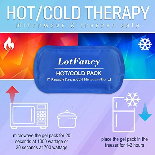 LotFancy Cold Pack for Therapy, Reusable Large Ice Pack for Injuries, Hot  Cold Therapy Gel Pad