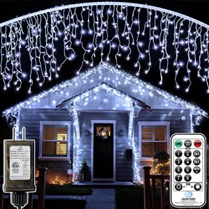 Ollny Christmas Lights, 131ft 400 LED Color Changing Christmas Tree Lights with 11 Modes Remote Control, Waterproof Outdoor Christmas Lights for Outsi