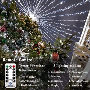 BN-LINK 7 Day Heavy Duty Outdoor Digital Stake Timer, 6 Outlets, Weatherproof, BNC-U3S, Perfect for Outdoor Lights, Sprinklers, Christmas Lights