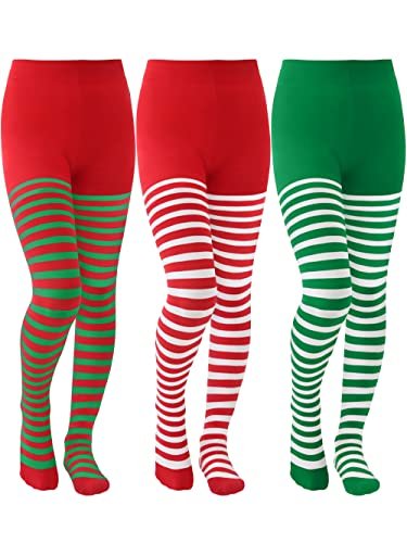 Children's Christmas Striped Leggings