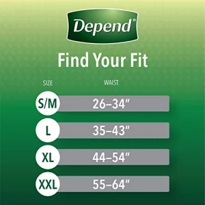 Depend Night Defense Adult Incontinence Underwear for Men, Disposable,  Overnight, Large, Grey, 14 Count, Packaging May Vary