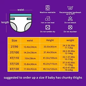 5 Packs Baby Toddler Thick Absorbent Potty Training Pants Underwear Toddler  Training Underwear For Boy And Girls Strong Absorbent Cotton Training