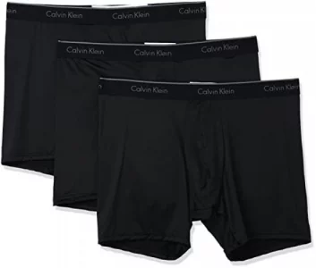 Molasus Mens Boxer Briefs Soft Cotton Underwear Open Fly Tagless Underpants  Pack of 5 Black