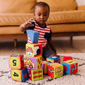 Melissa Doug K S Kids Match And Build Soft Blocks Set For Toddlers Building Blocks Sensory Baby Stacking Toys Imported Products from USA iBhejo