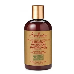Shea Moisture Manuka Honey And Mafura Oil Intensive Hydration Leave-In Milk For Unisex, 8 Ounce