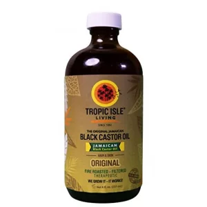 All Natural Jamaican Black Castor Oil | Rich In Vitamin E, Omega Fatty Acids And Minerals | For Hair Growth Oil, Skin Conditioning, Eyebrows & Eyelas