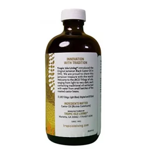 All Natural Jamaican Black Castor Oil | Rich In Vitamin E, Omega Fatty Acids And Minerals | For Hair Growth Oil, Skin Conditioning, Eyebrows & Eyelas