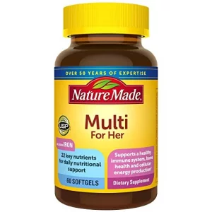 EZ Melts Dissolvable Multivitamin with Iron for Women & Men, Sugar-Free,  1-Month Supply