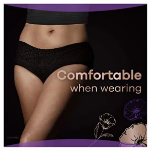 Always Discreet Boutique Low-Rise Postpartum Incontinence Underwear Size L  Maximum Absorbency, Up to 100%