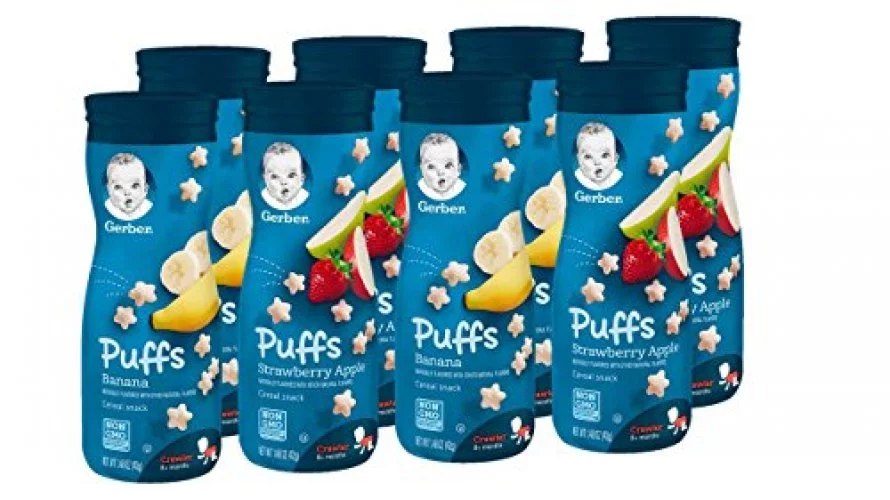 Gerber deals puffs age