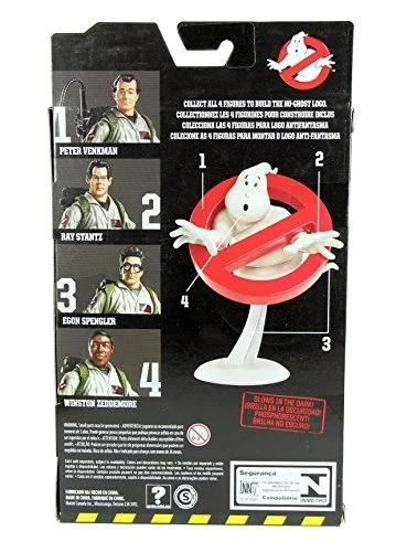 Boneco Action Figure Ray Stantz e Fantasma Rosa Os Caça Fantasmas
