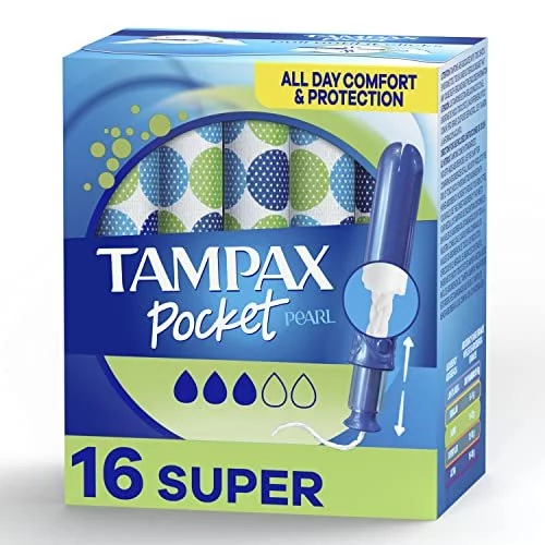 Tampax Super Absorbency Plastic Tampons, 0.67 lb, 40 Count