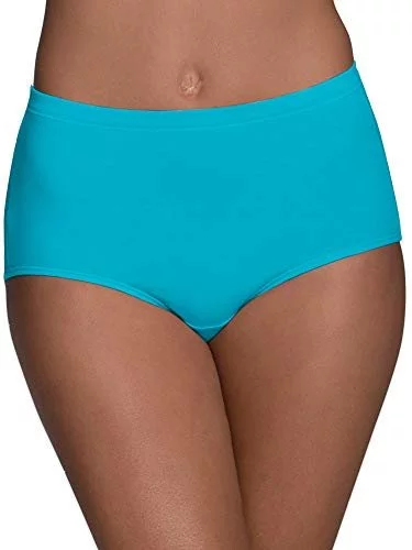 Women's High Waisted Cotton Underwear Stretch Briefs Soft Full Coverage  Panties Multipack (Regular& Plus Size) 