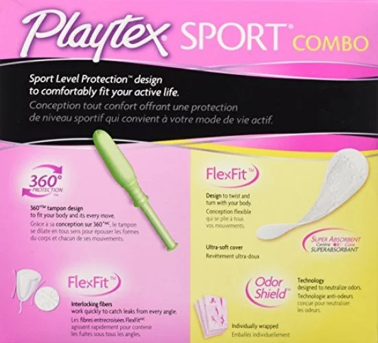 Playtex® Sport® Tampons and Pads Combo Pack 48 ct Box