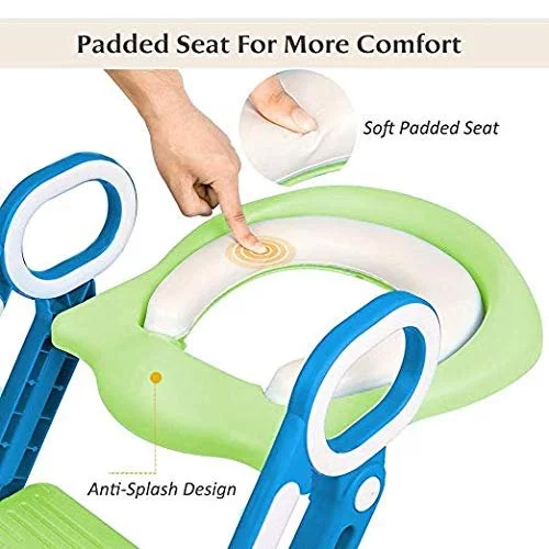  Potty Training Toilet Seat with Step Stool Ladder for