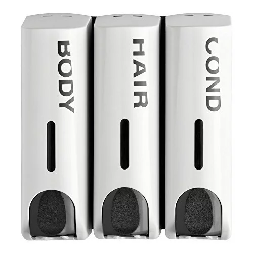 EzShower WallMounted Body/Hair/Conditioner Dispenser For Bathroom/Rv