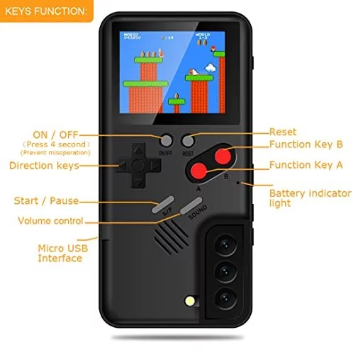 Handheld Retro Gameboy Phone Case for Samsung Galaxy S22 Plus,Game