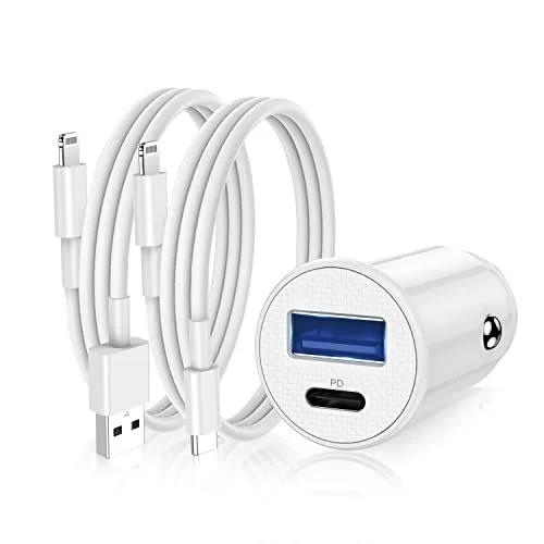 Dual iphone car best sale charger