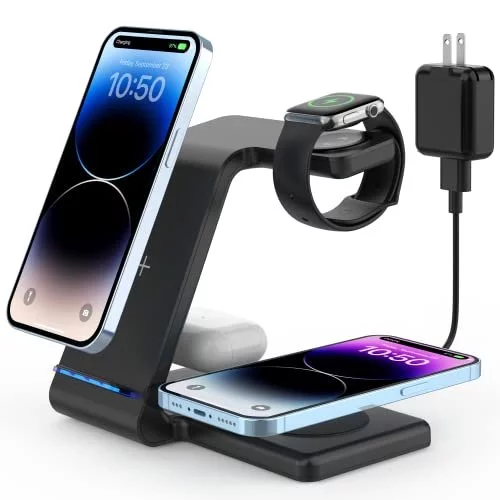 Charging Station For Multiple Devices Apple 4 In 1 Wireless