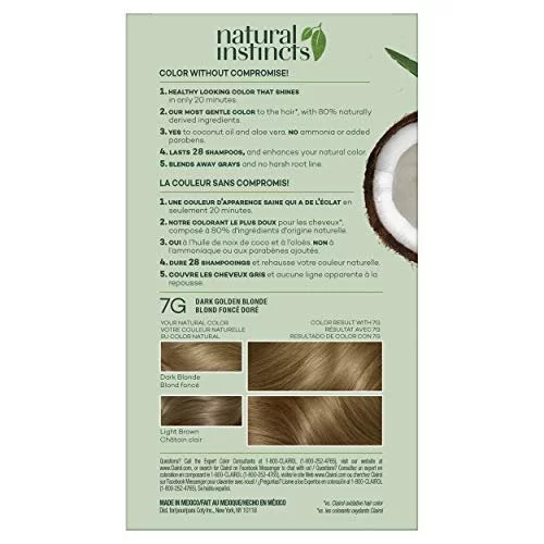 Naturtint Permanent Hair Color 7G Golden Blonde (Packaging may