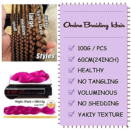 2 Toned Ombre Braiding Hair
