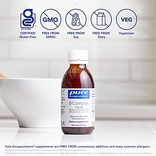 Pure Encapsulations B-Complex Liquid, B Vitamins to Support Energy,  Nervous System, Memory, Cellular, and Cardiovascular Health*