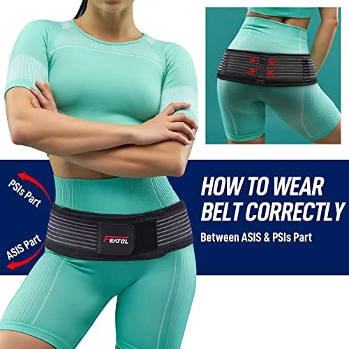 Featol Sacroiliac Hip Belt-Si Joint Belt For Women And Men For Alleviates  Sciatic, Pelvic, Lower Back, Leg And Sacral Nerve Pain, Stabilize Si Joint  - Imported Products from USA - iBhejo