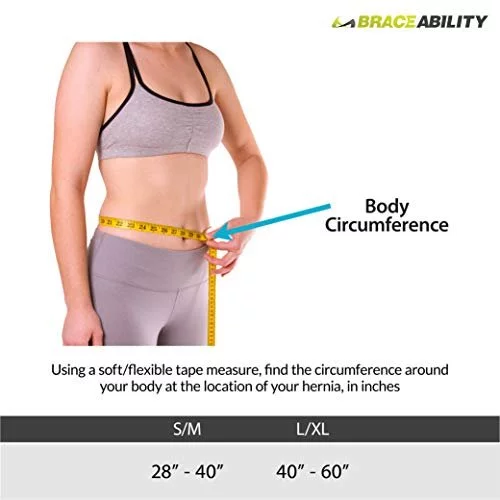 BraceAbility Hernia Belt for Men & Women | Stomach Truss Binder with  Compression Support Pad for Abdominal, Umbilical, Navel & Belly Button  Hernias 