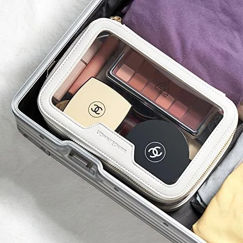 Rownyeon Clear Makeup Case Toiletry Bag Multipurpose Travel Makeup Train  Case Portable Cosmetic Organizer Transparent Storage Bag White - Imported  Products from USA - iBhejo
