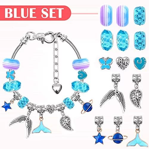 85 Pcs Charm Bracelet Making Kit, Acejoz Diy Charm Bracelets Beads For  Girls Ages 7~12, Adults And Beginner Jewelry Making Kit - Imported Products  from USA - iBhejo