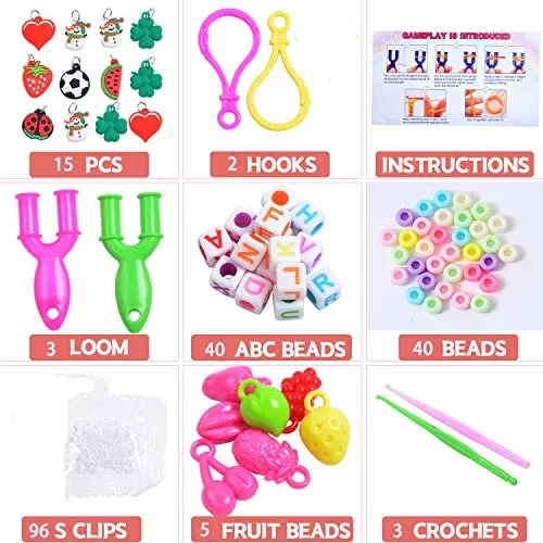 Loom Bracelet Making Set, Rubber Bands Bracelet Kit For Kids