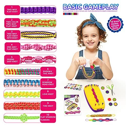 Friendship Bracelet Making Kit Toys, Ages 7 8 9 10 11 12 Year Old Girls  Gifts Ideas, Birthday Present For Teen Girl, Arts And Crafts String Maker  Too - Imported Products from USA - iBhejo