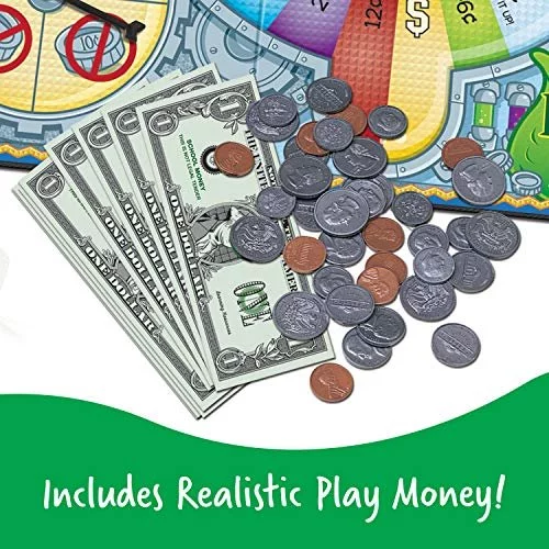Learning Resources Money Bags Coin Value Game Ages 7+ Fun Learning