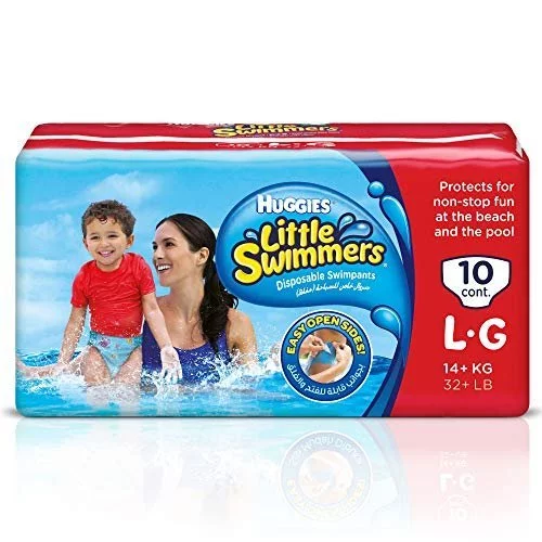 Huggies Little Swimmers Disposable Swim Diapers, Swimpants, Size 5-6 Large  (over 32 lb.), 10 Ct. (Packaging May Vary) : : Clothing, Shoes &  Accessories