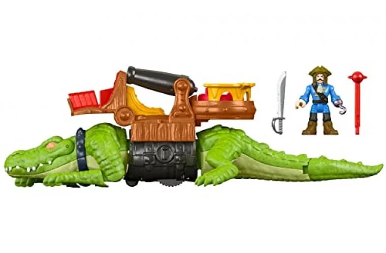 Imaginext walking croc & pirate hot sale hook playset