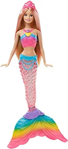 Barbie Dreamtopia Doll, Rainbow Lights Mermaid With Glimmering