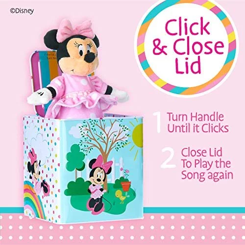 Kids Preferred Disney Baby Minnie Mouse Jack In The Box Musical Toys For  Babies And Toddlers, Plays Somewhere Over The Rainbow Minnie Springs O -  Imported Products from USA - iBhejo