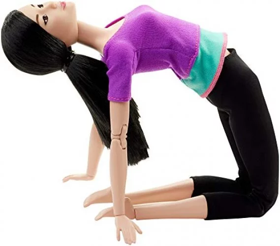 Barbie Made To Move Dolls With 22 Joints And Yoga Clothes, Floral, Grey -  Imported Products from USA - iBhejo
