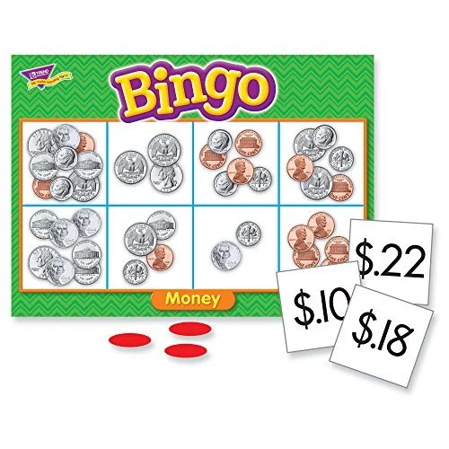 Trend Enterprises: Money Bingo Game, Exciting Way For Everyone To Learn, Play 6 Different Ways, Great For Classrooms And At Home, 2 To 36 Players, Fo - Imported Products from USA - iBhejo Trend Enterprises: Money Bingo Game, Exciting Way For Everyone To Learn, Play 6 Different Ways, Great For Classrooms And At Home, 2 To 36 Players, Fo - Imported Products from USA - iBhejo