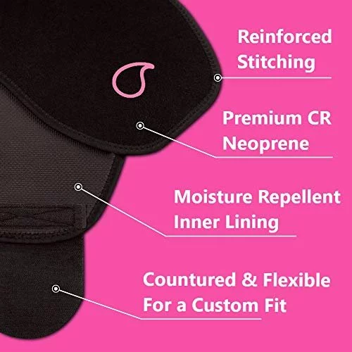 Sweet Sweat Waist Trimmer by Sports Research Sweat Band Increases Stomach  Temp to Cut Water Weight