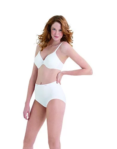 Hanes Womens Cotton Briefs Underwear, 6 Pack - Brief White, Us