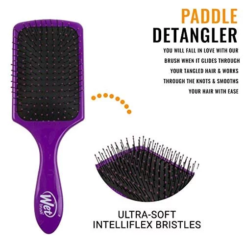 Wet Brush Paddle Detangler – Lila Entwirrbürste Für Alle Haartypen (nass/trocken)